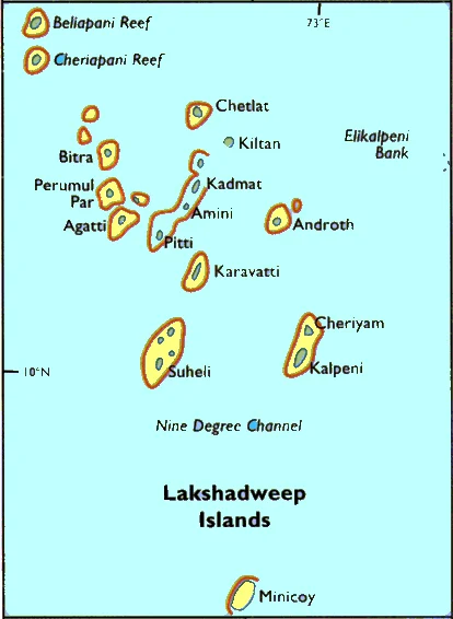 Bitra Island in Lakshadweep.